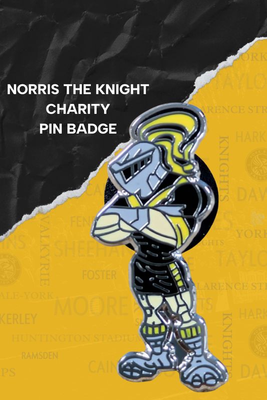 Norris the Knight Charity Pin Badge