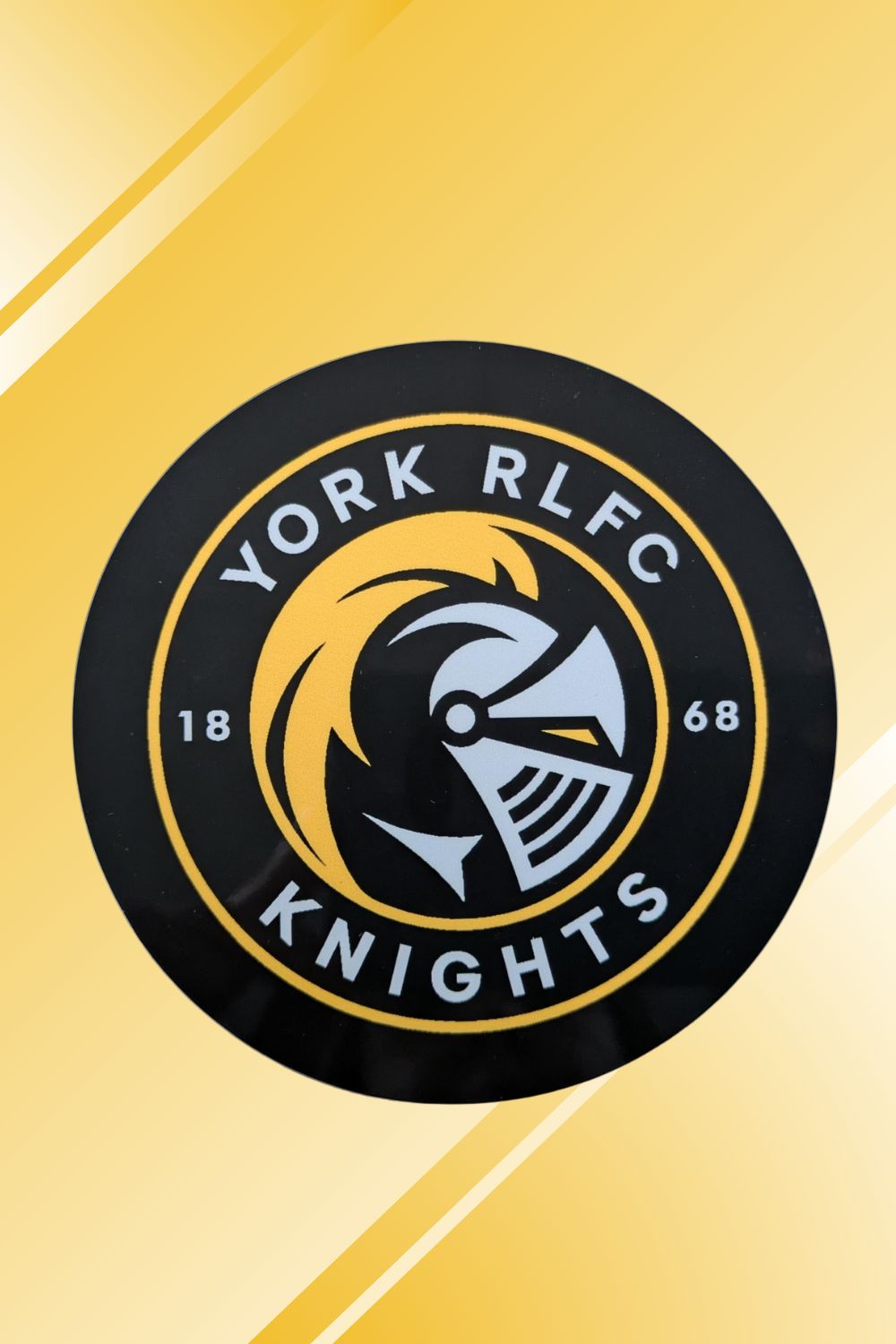 York RLFC Coaster, Design: Knights