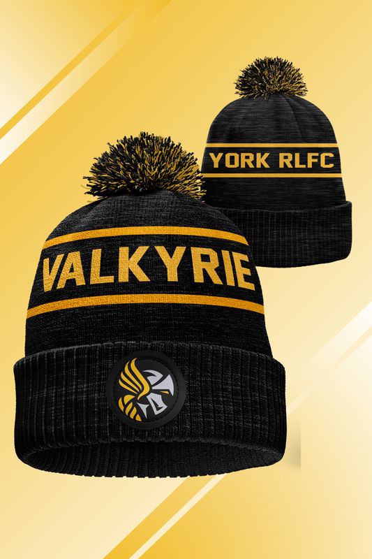 2026 Valkyrie Amber Text Bobble Hat
