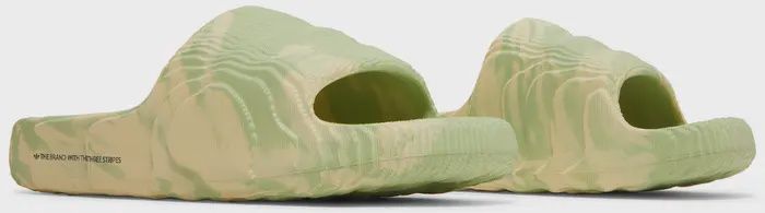 Adidas Adilette 22 Slides &quot;Magic Lime ST Desert Sand&quot;