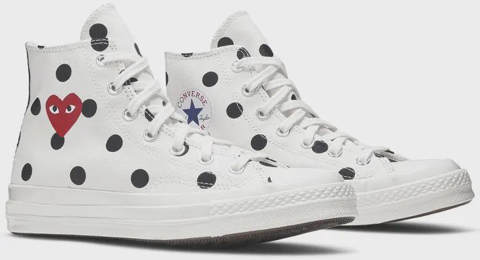 Comme des Garçon x Chuck Taylor All Star 70 Hi “White Polkadot”