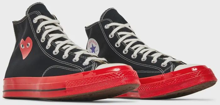 Comme des Garçons x Chuck 70 High “Black Red”