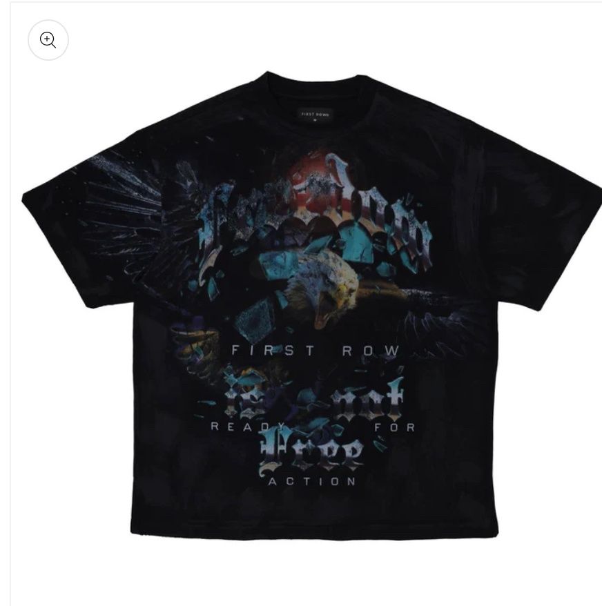 FIRST ROW Freedom Heavy Washed Graphic T-Shirt