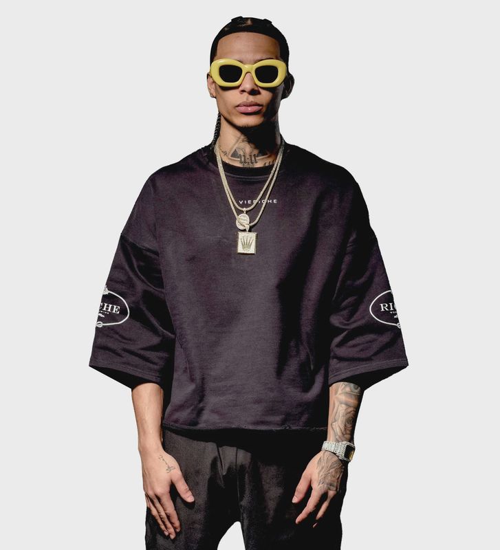 VIE + RICHE Crop T-Shirt (Pinup Bae)