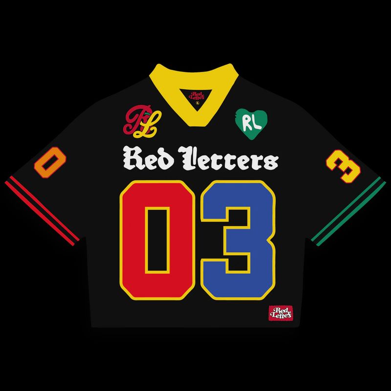RED LETTERS &quot;JUST A JERSEY&quot; (BLACK RED BLUE YELLOW)