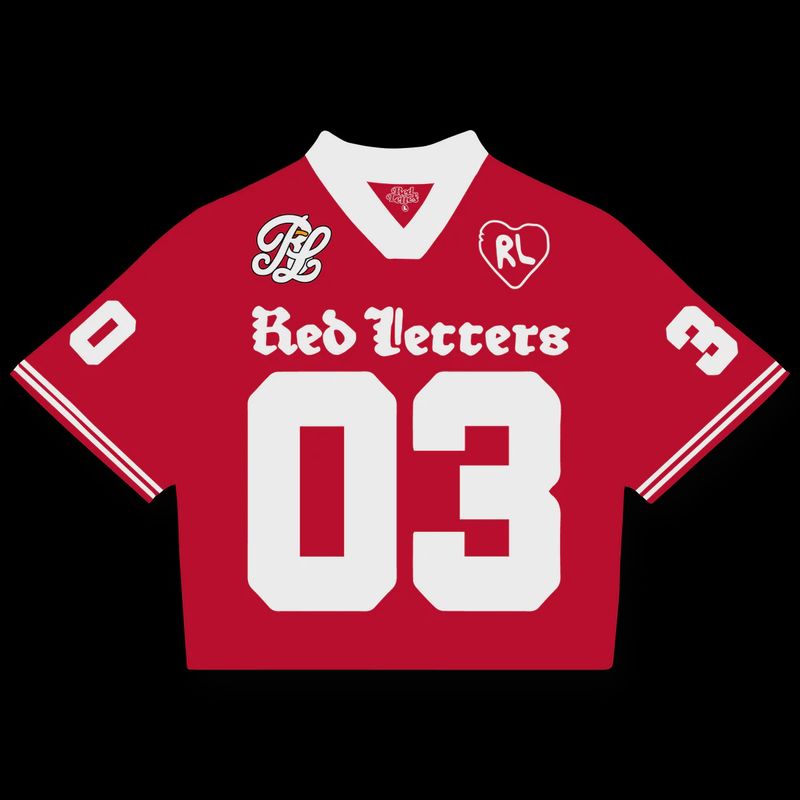 RED LETTERS “JUST A JERSEY” (RED)
