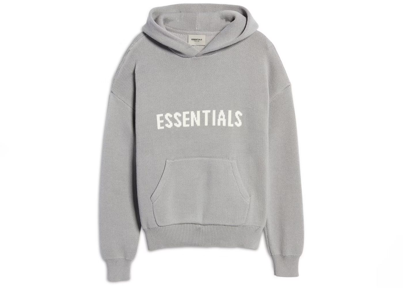 Fear of God Essentials Knit Hoodie &quot;Cement&quot;
