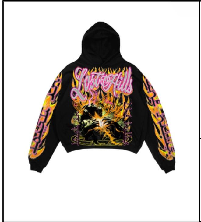 Lost hills hoodie Black/Yellow