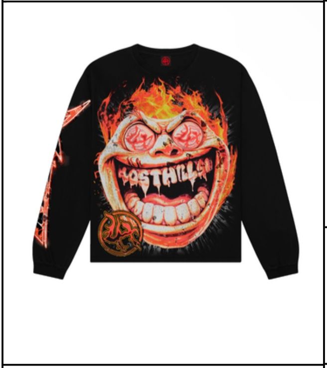 Lost hills ‘flame head’ long sleeve tee