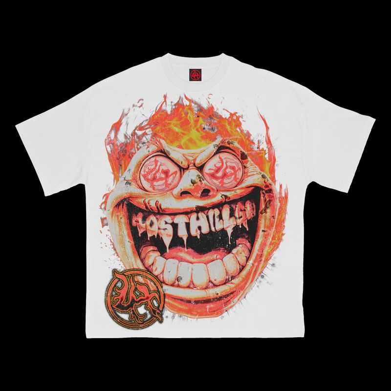 Lost Hills &quot;Flame Head&quot; T-Shirt (White)
