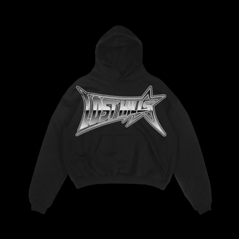 Lost Hills Hoodie (Black/White)