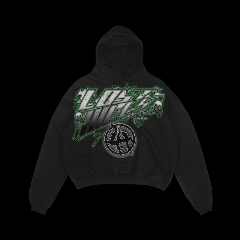 Lost Hills Hoodie (Black/Green)