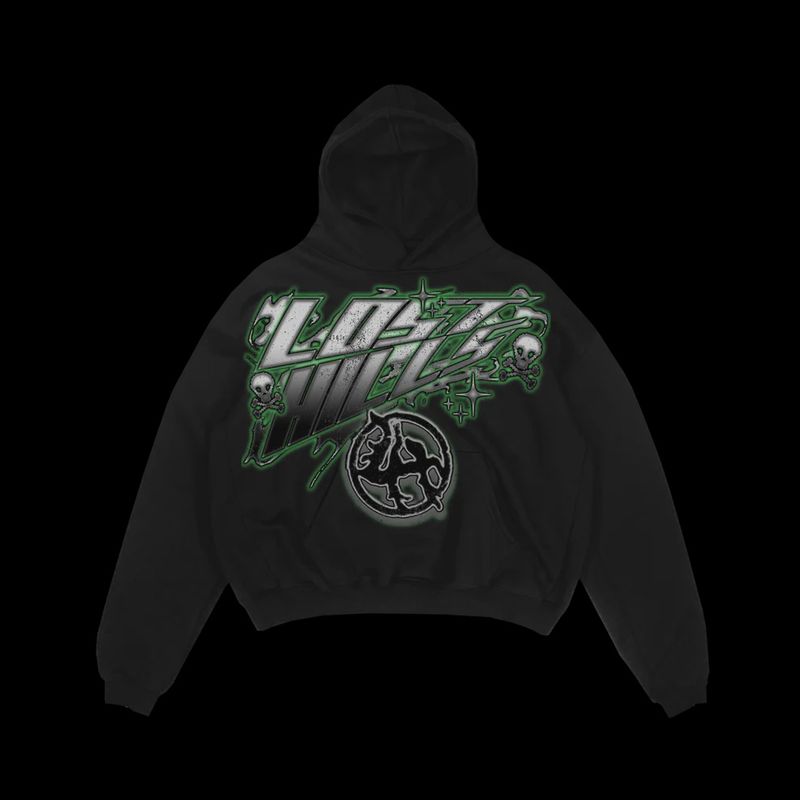Lost Hills Hoodie (Black/Green)