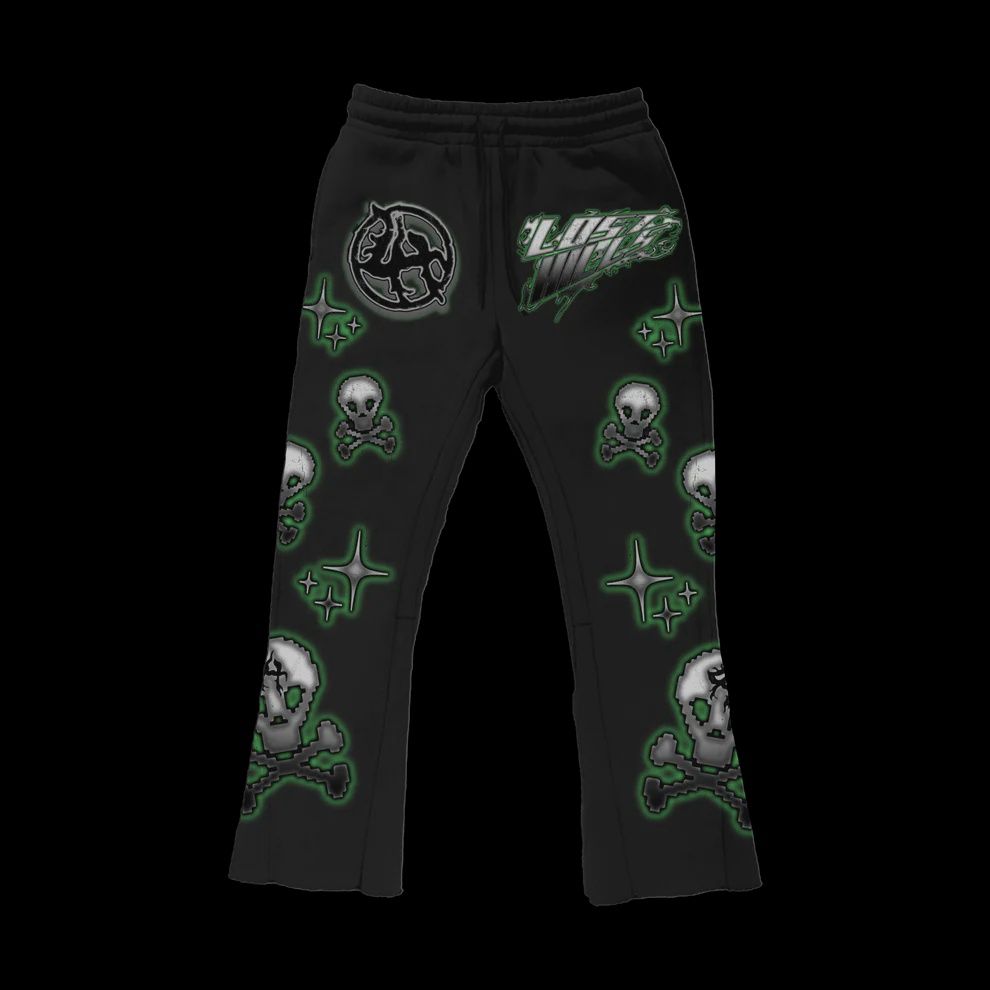 Lost Hills Sweatpants (Black/Green)