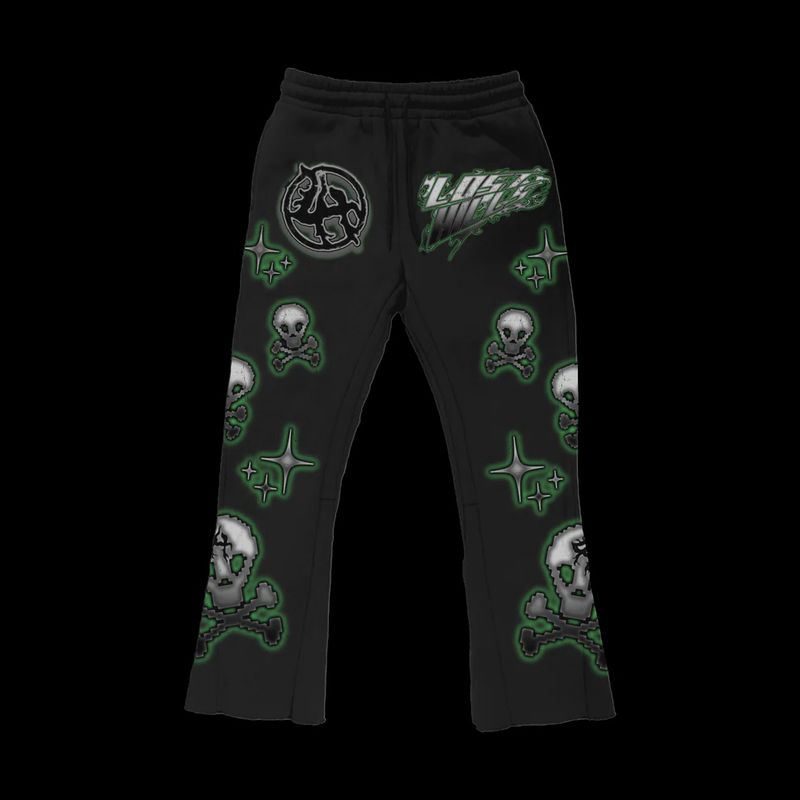 Lost Hills Sweatpants (Black/Green)