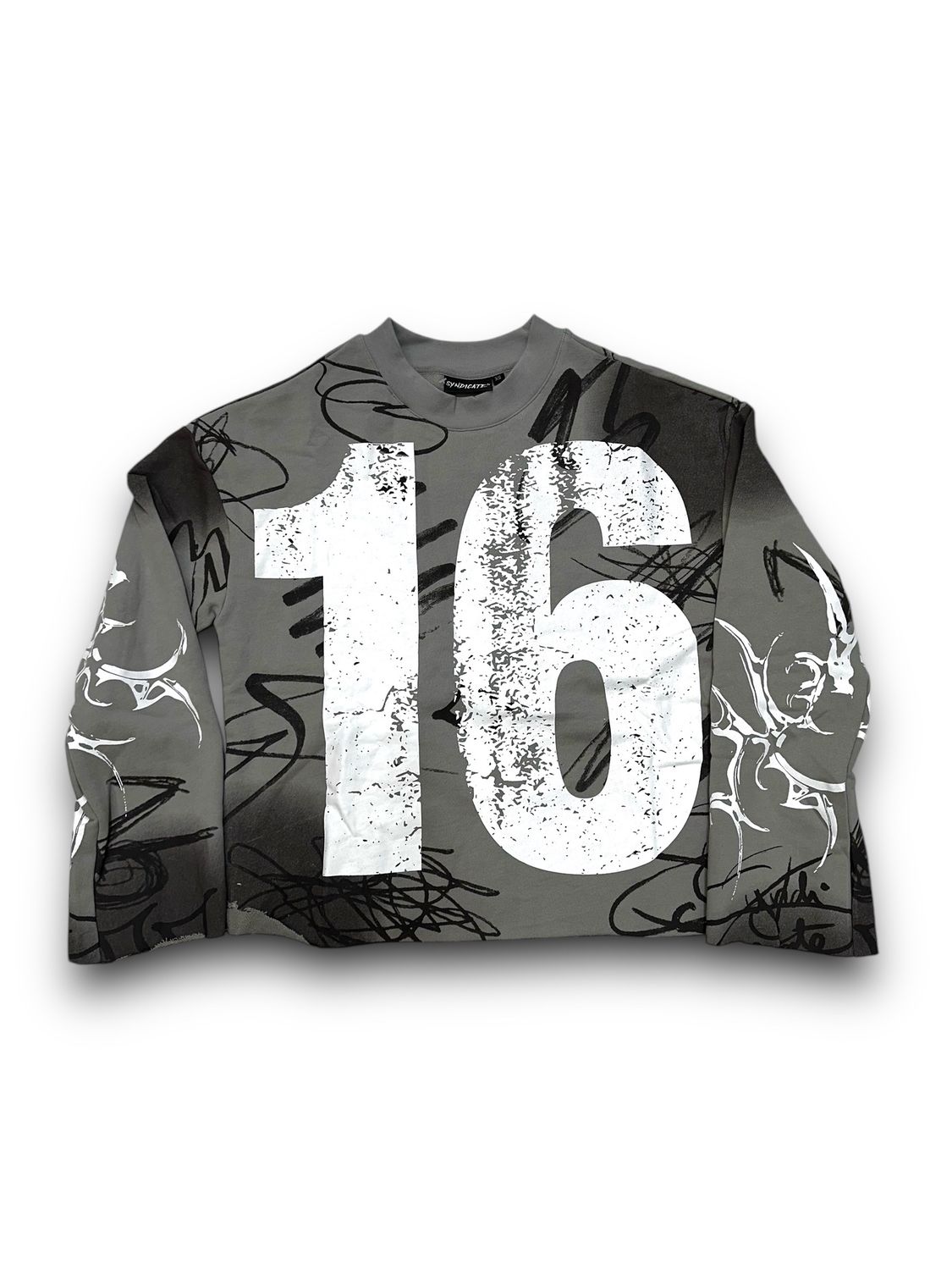 Syndicate &quot;16&quot; Crop Sweater (Grey)