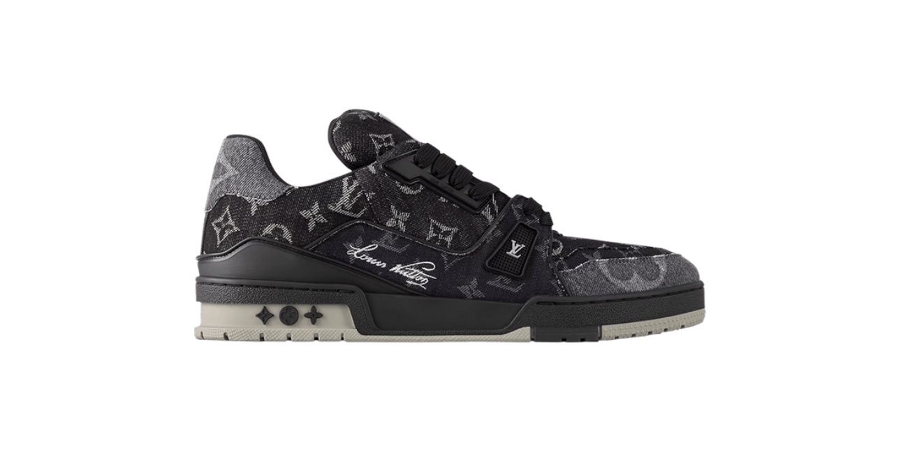 Louis Vuitton Trainer &quot;Monogram - Black Wash Denim&quot;