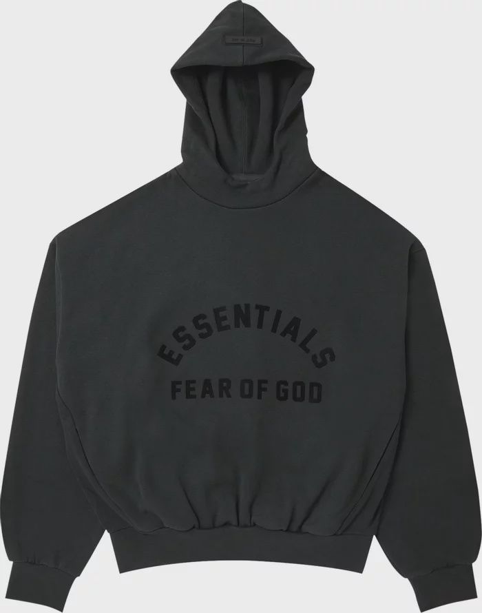Fear of God Essentials Arc Logo Hoodie (Jet Black)