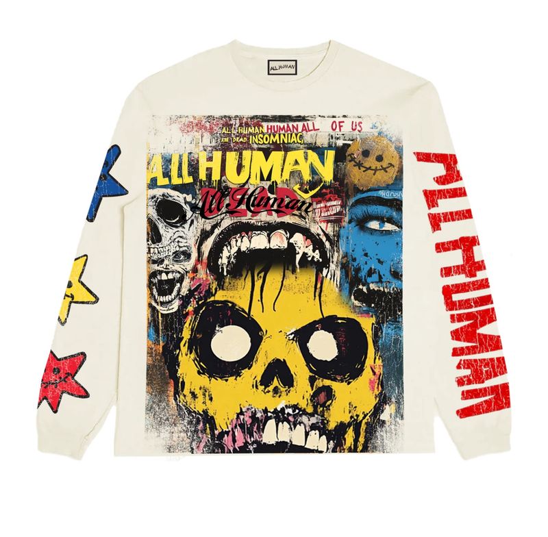 We All Human Tee &#39;Midnight Mayhem&#39;