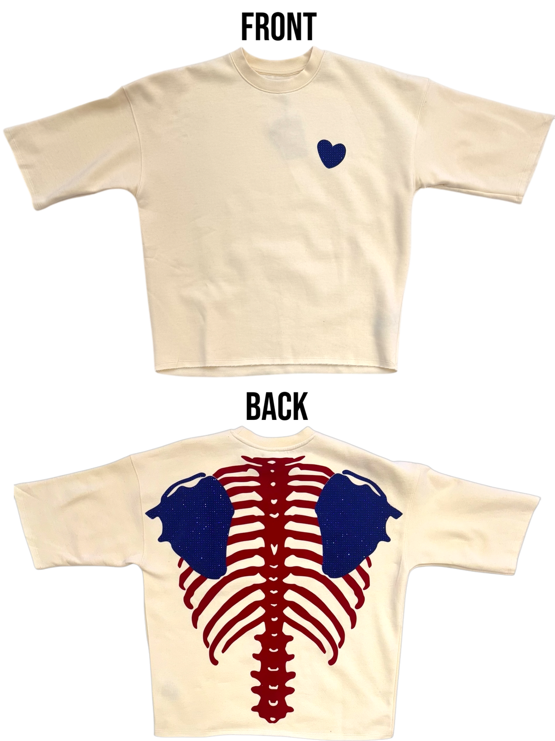 Roku Studios &quot;Rib Cage&quot; Tee (Cream)