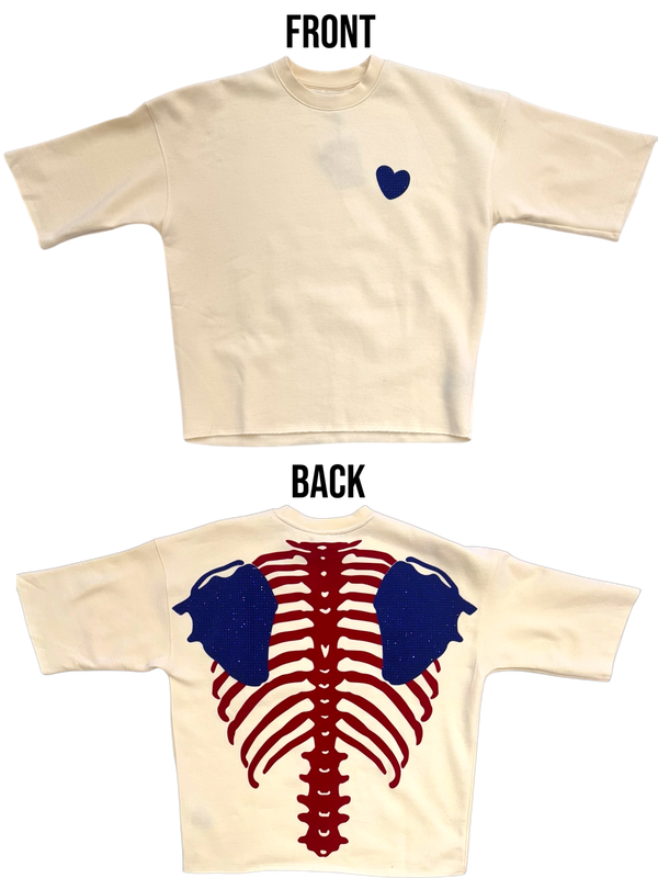 Roku Studios &quot;Rib Cage&quot; Tee (Cream)