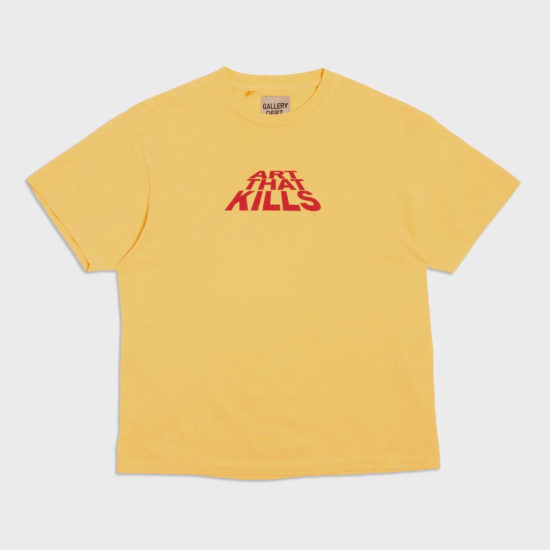 &quot;Art That Kills&quot; Gallery Dept. T-Shirt (Yellow/Red)
