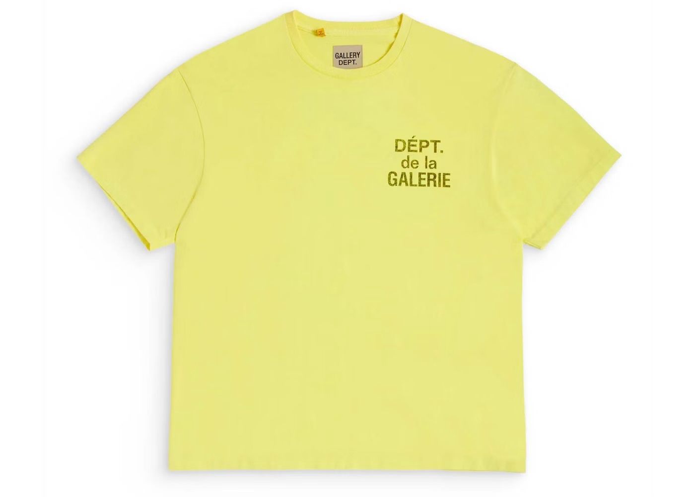 &quot;DEPT. de la GALERIE&quot; Gallery Dept. T-Shirt (Neon)