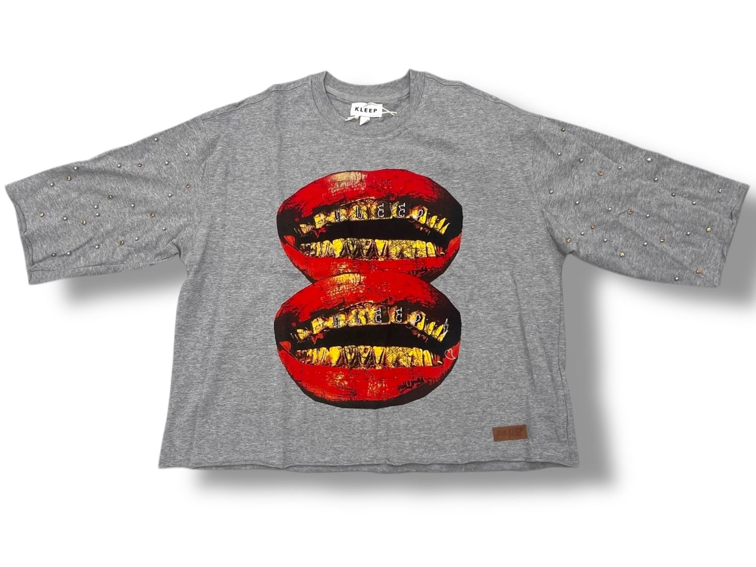 KLEEP Crop Tee’s “ Grey “