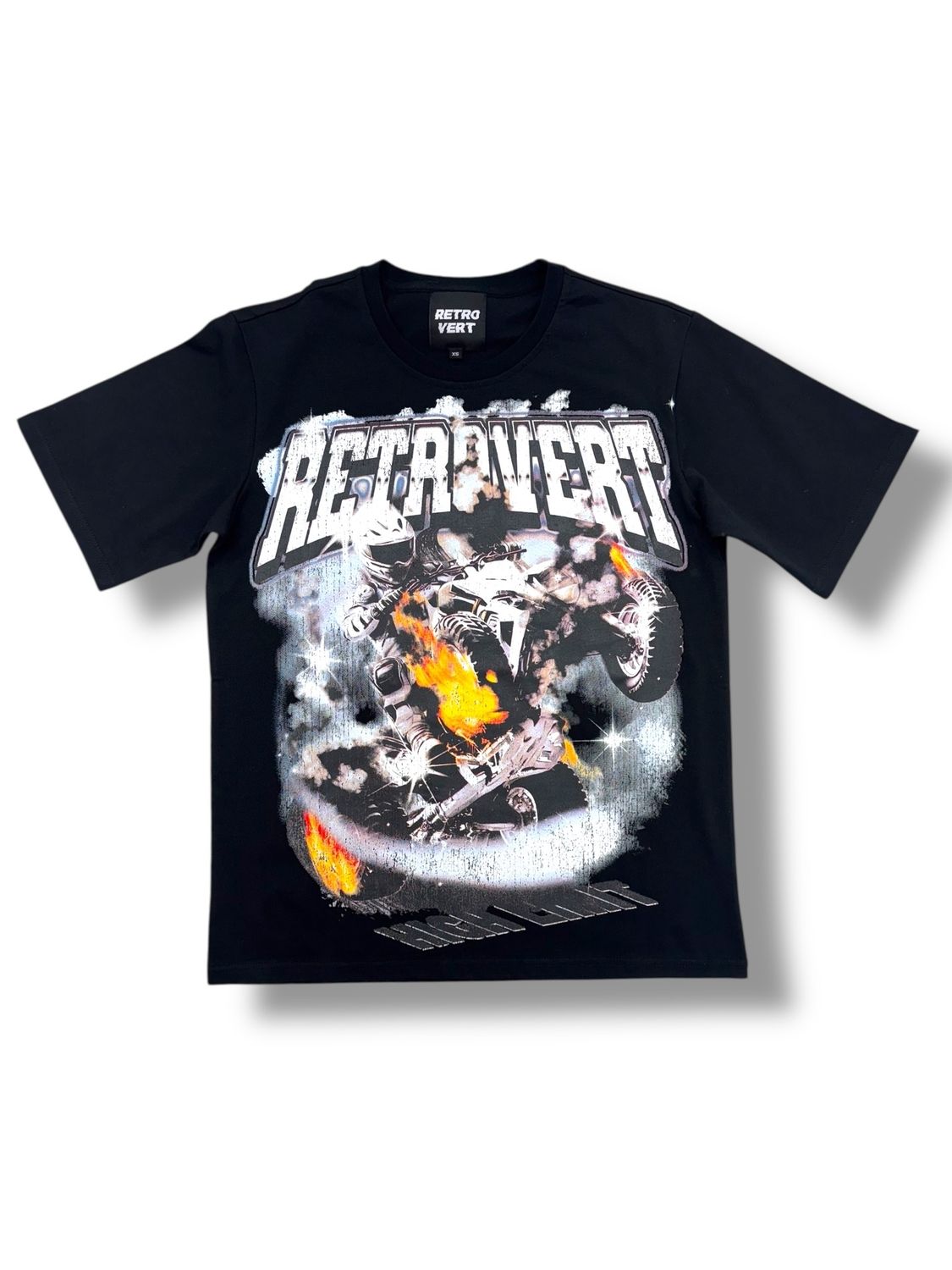 Retro  Vert Black ATV T-Shirt