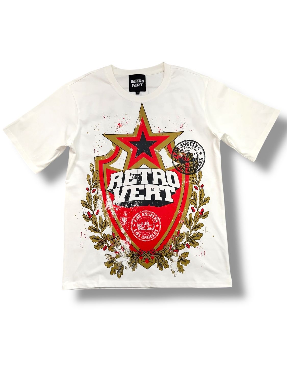 Retro Vert Cream Star T-Shirt