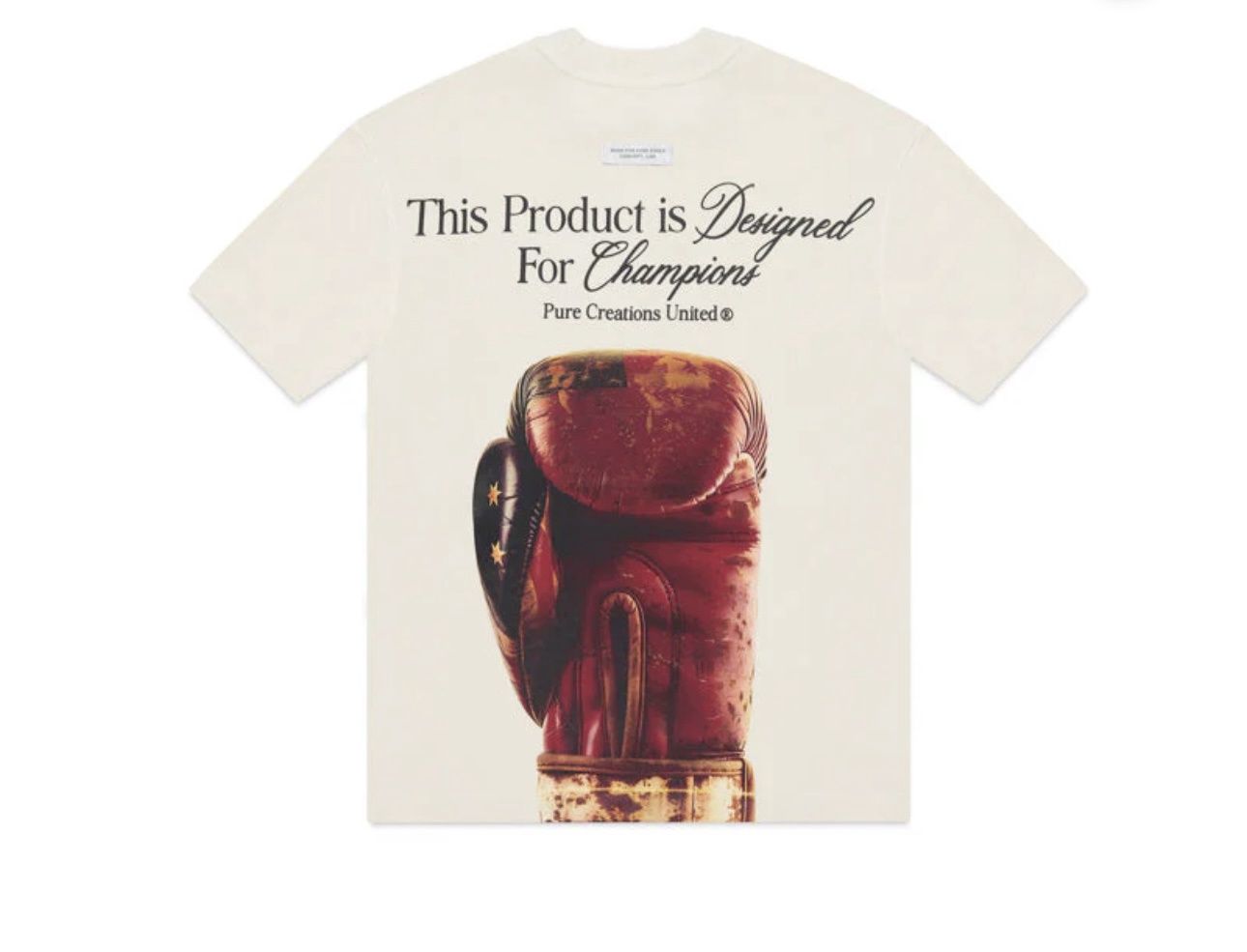 Pure Knockout Gloves Shirt(Cream)