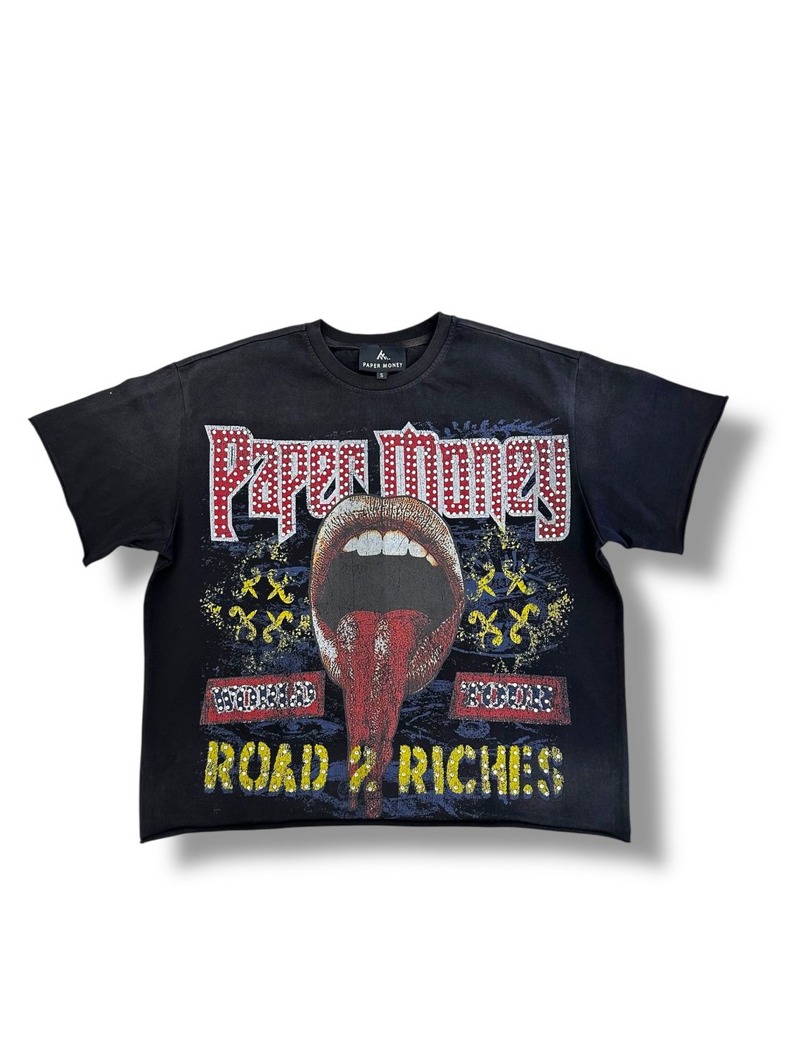Paper Money &quot;Road to Riches&quot; Cropped Tee