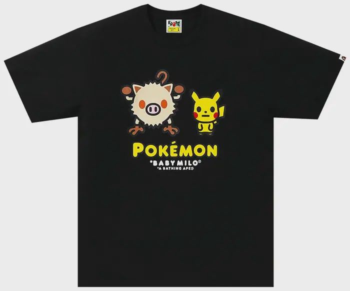 BAPE x Pokemon Tee  &#39;Black&#39;