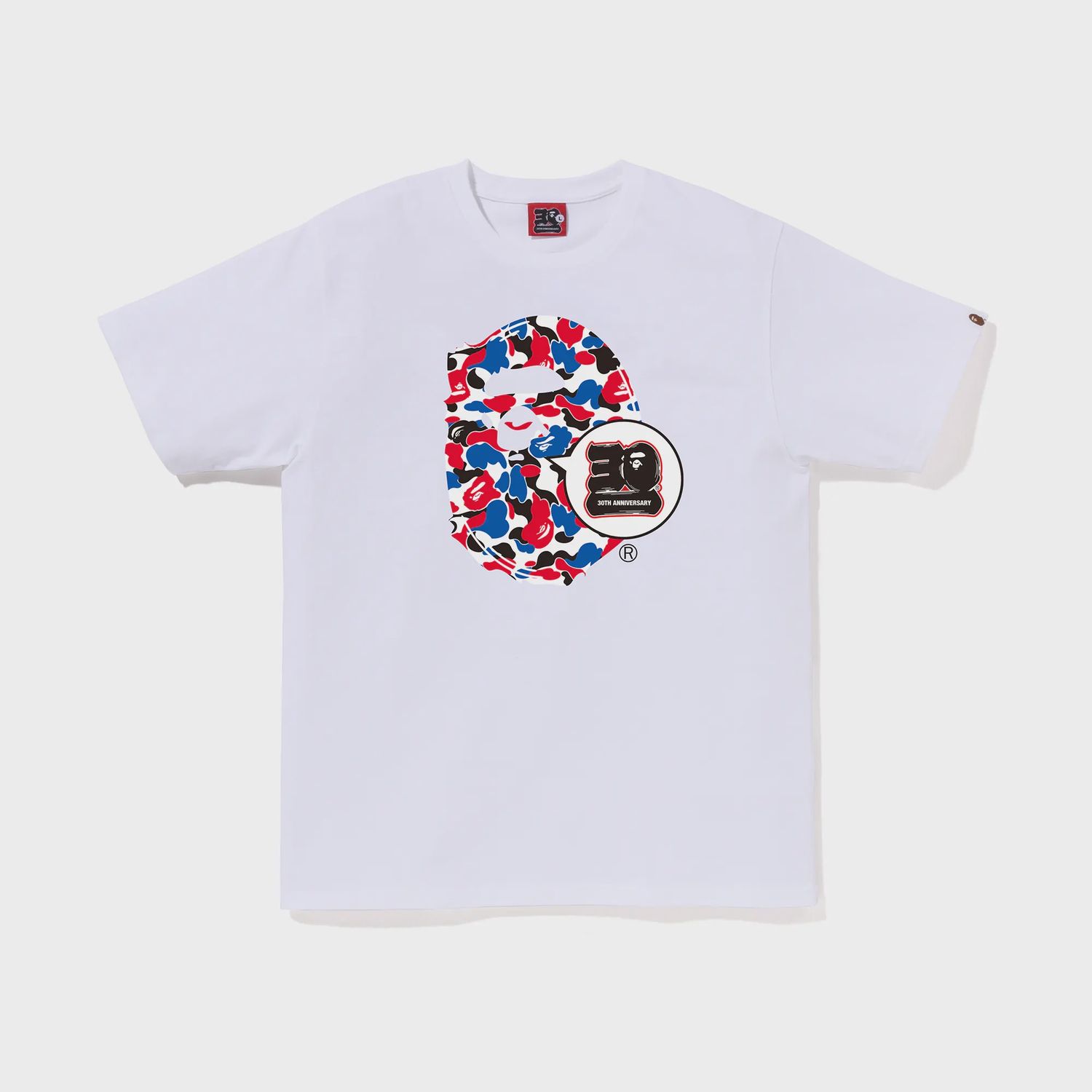 BAPE Store London Bape 30th Anniversary Ape Head Tee (White)