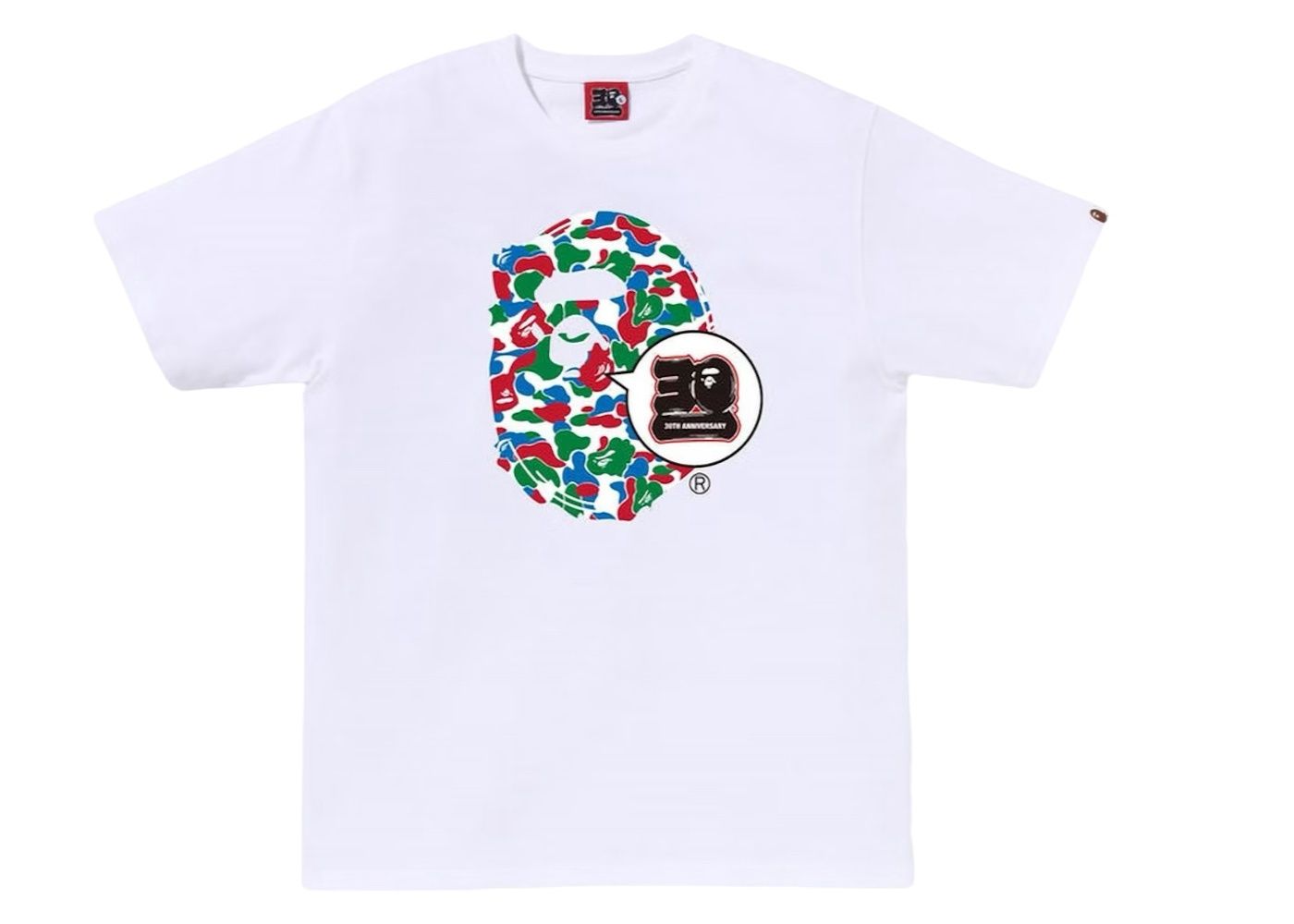 BAPE Store Qingdao Bape 30th Anniversary Ape Head Tee