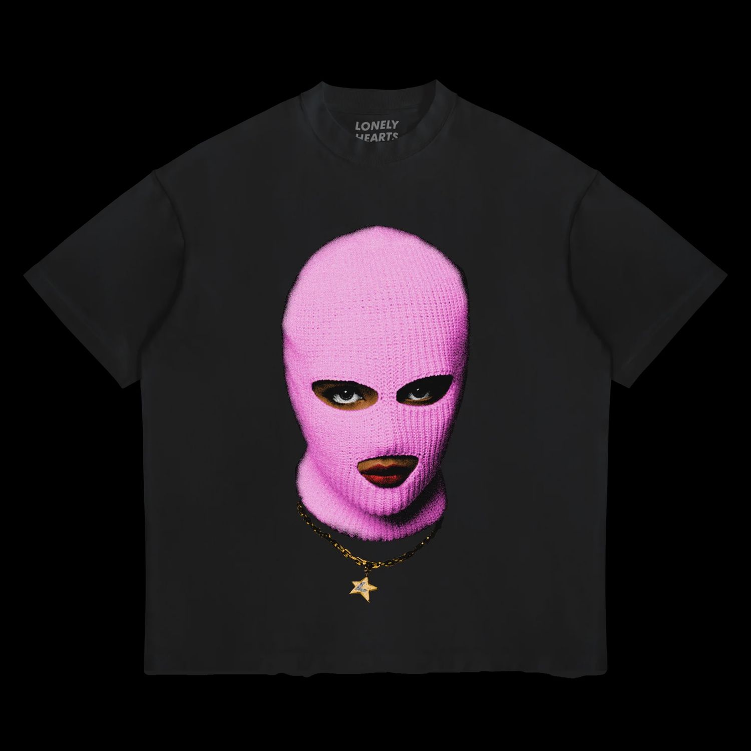 Lonely Hearts Club Ski Mask Cropped Tee