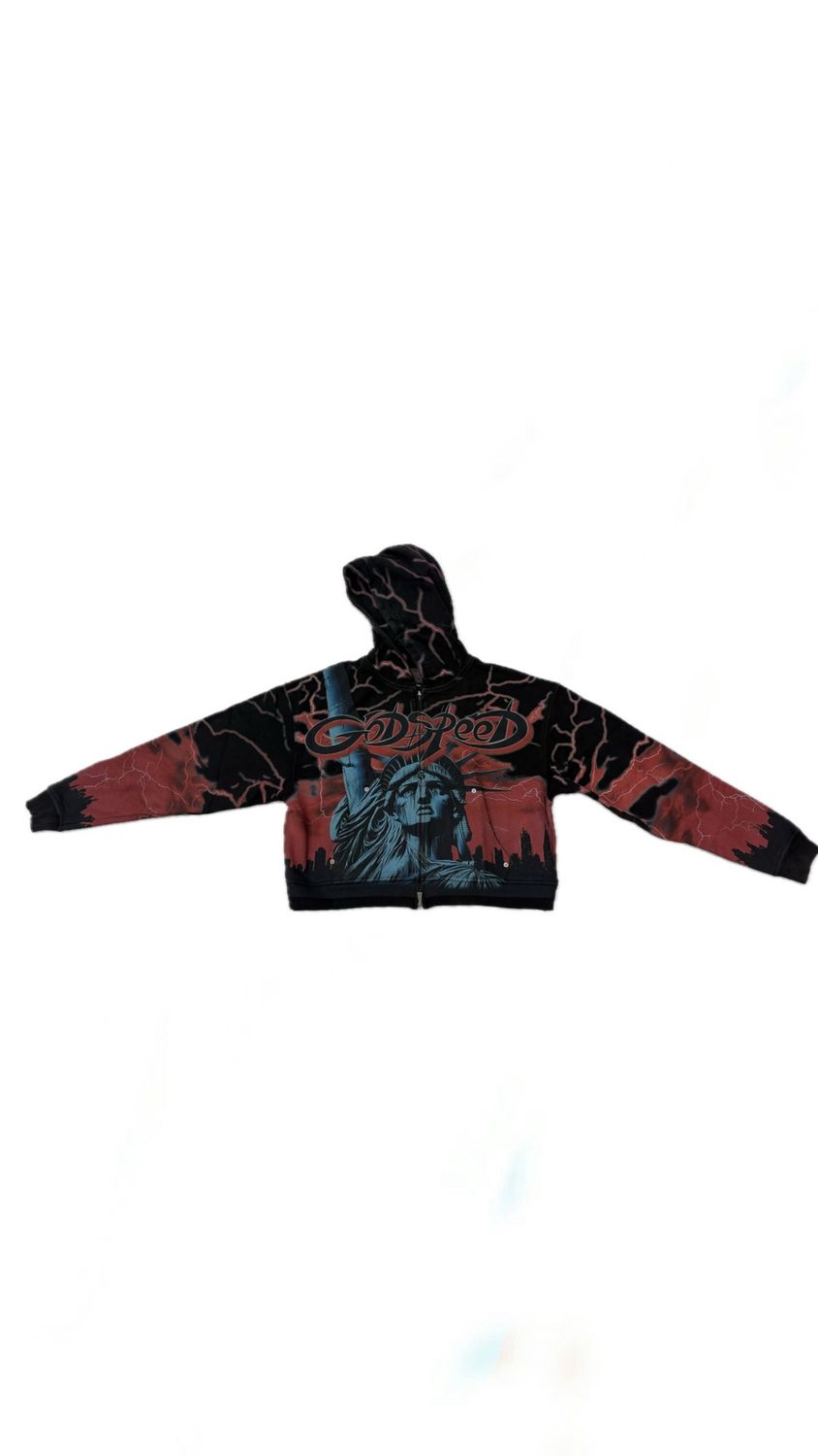 Godspeed “New York Red Voltage” zip up