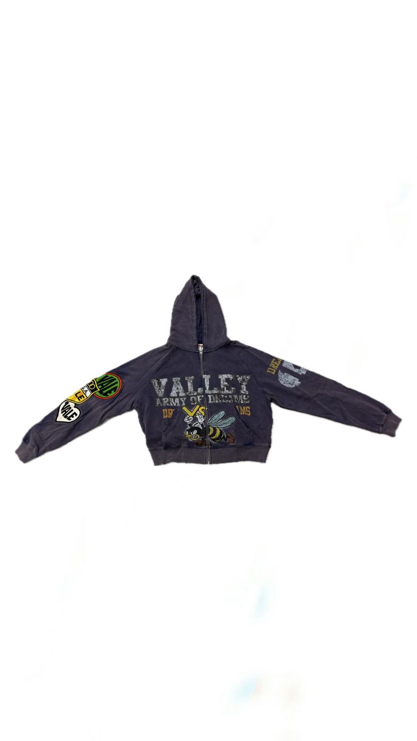 Valley Vale “Army Purple” zip