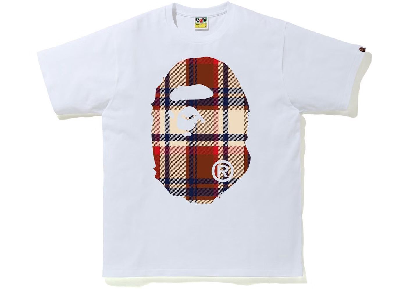 BAPE Check Big Ape Head Tee