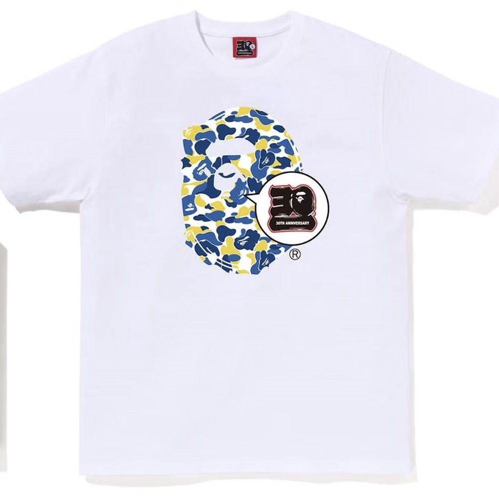 BAPE Store Shanghai Bape 30th Anniversary Ape Head Tee