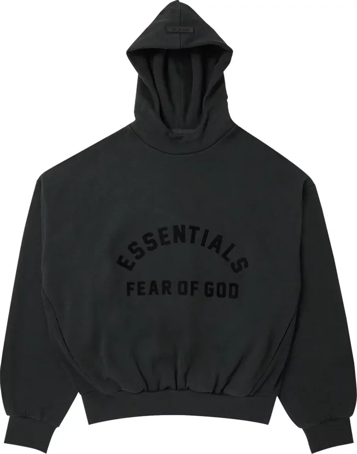 Fear of God Essentials Arc Logo Hoodie (Jet Black)