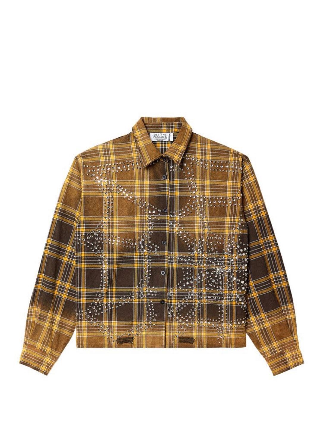 Vale Forever Chocolate Rhinestone Flannel