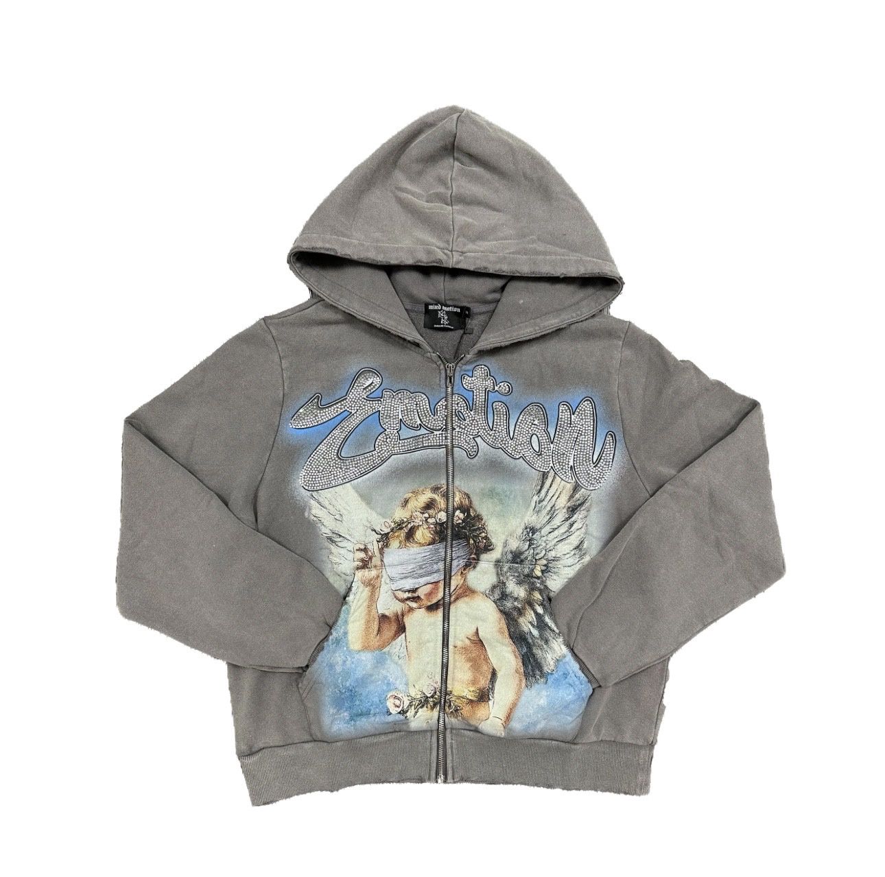 Mixed Emotions Cherub Rhinestone Hoodie