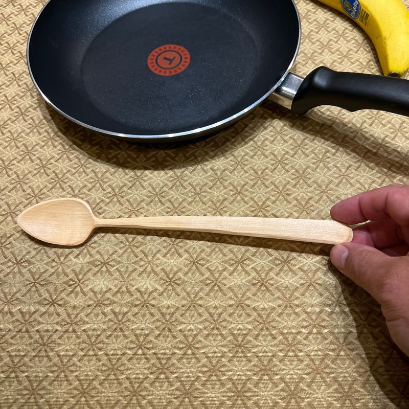 Long Thin Maple Stirring Spoon