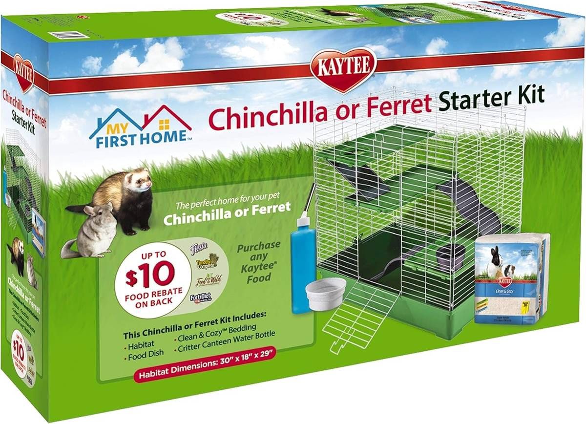 Kaytee My First Home Starter Kit Habitat for Pet Ferrets or Chinchillas045125600582