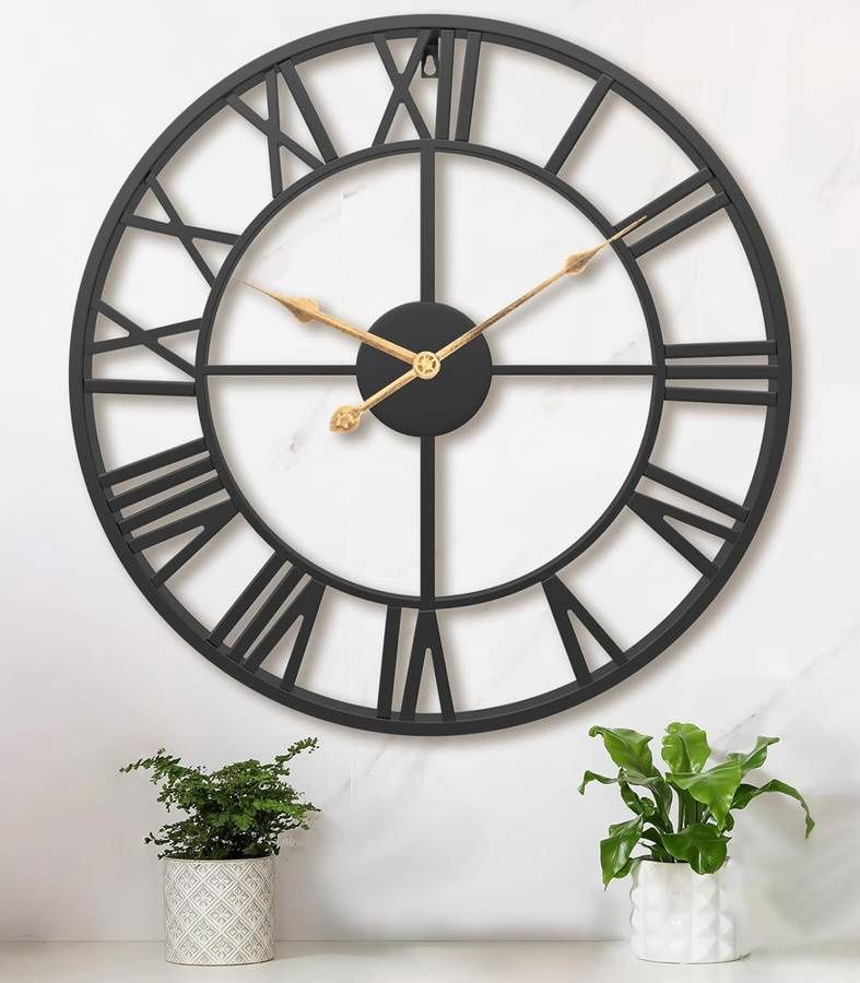 30 Inch Extra Large Giant Wall Clock,Oversized Round Silent Vintage