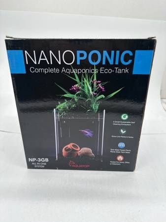 AquaTop Nanoponic 3 Gallon Aquaponics Aquarium (NP-3GB)