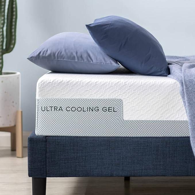 Queen ZINUS 10 Inch Ultra Cooling Gel Memory Foam Mattress