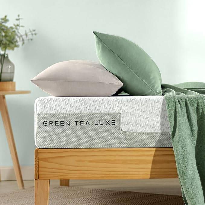 King ZINUS 8 Inch Green Tea Luxe Memory Foam / Pressure Relieving