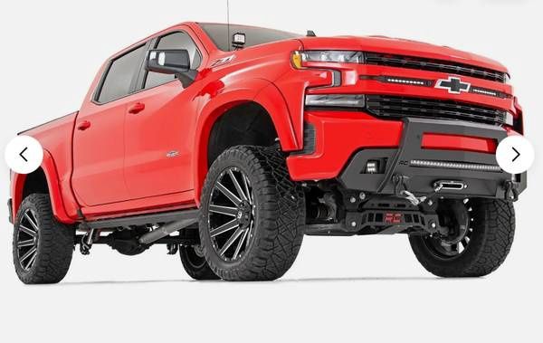 Rough Country SF1 Extended Fender Flares; 19-21 Silverado 1500